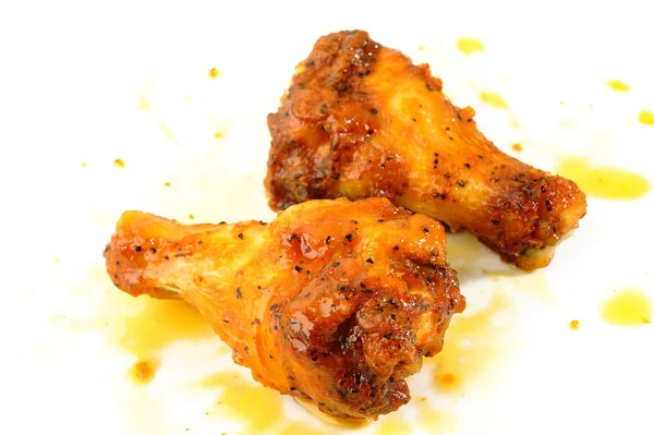 Ali di pollo con salsa — Foto Stock