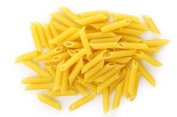 Penne pasta isolated on white — Stock Photo, Image