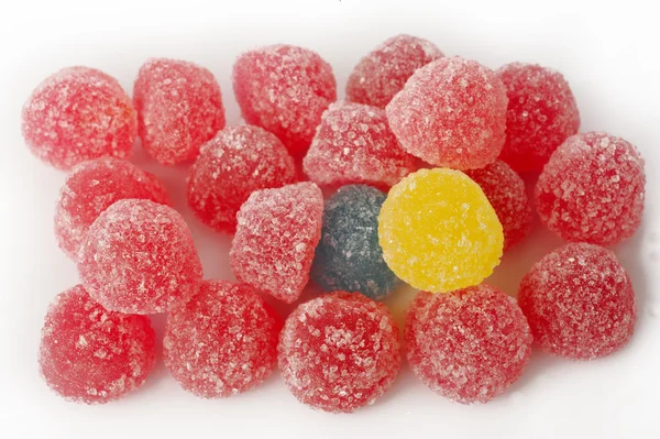 Viele bunte Gummibärchen — Stockfoto