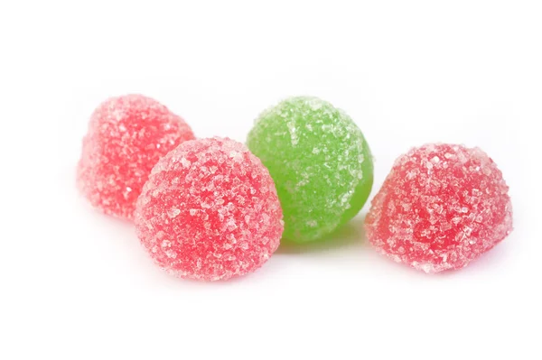 L Gummibonbons auf weiß — Stockfoto