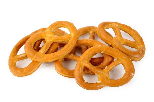 Pretzels geïsoleerd op wit — Stockfoto