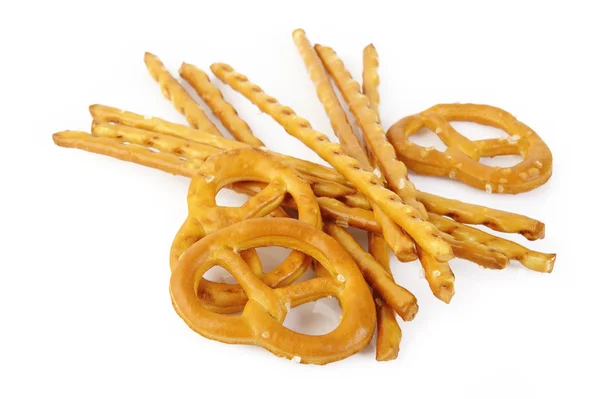 Pretzels en zout stokken — Stockfoto