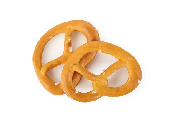Two salted pretzels — Stock Photo, Image
