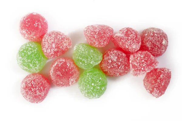 Gummy snoepjes op witte achtergrond — Stockfoto