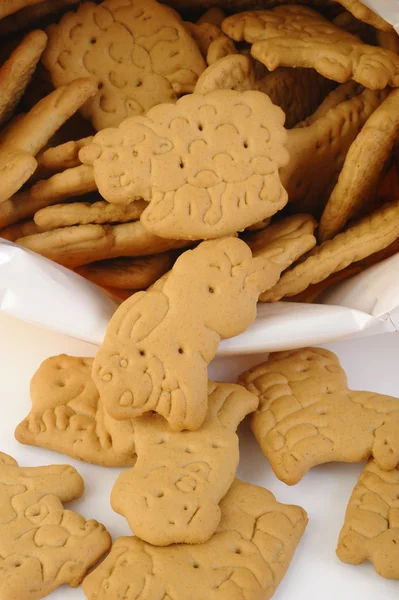 Animal shaped salty cracker — Stock Photo, Image