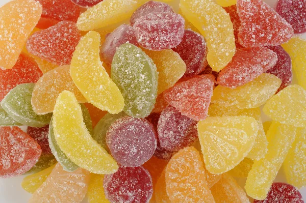 Farbe Fruchtgelee Bonbons — Stockfoto