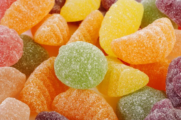 Colorful jelly candy background — Stock Photo, Image
