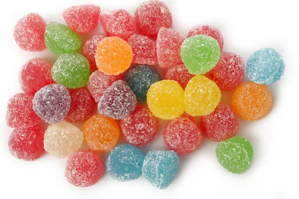 Mnoho barevný gumový bonbony — Stock fotografie