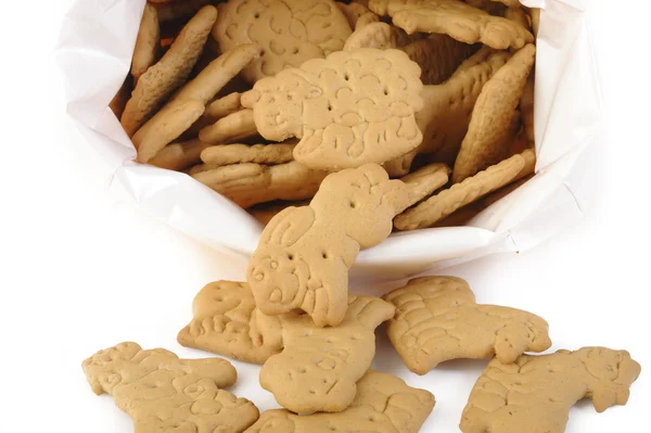 Galleta en forma de animal aislado sobre fondo blanco — Foto de Stock