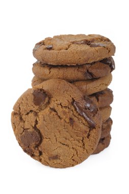 Çikolata parçacıklı kurabiye.