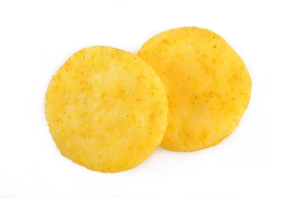 Galletas de arroz sobre blanco — Foto de Stock