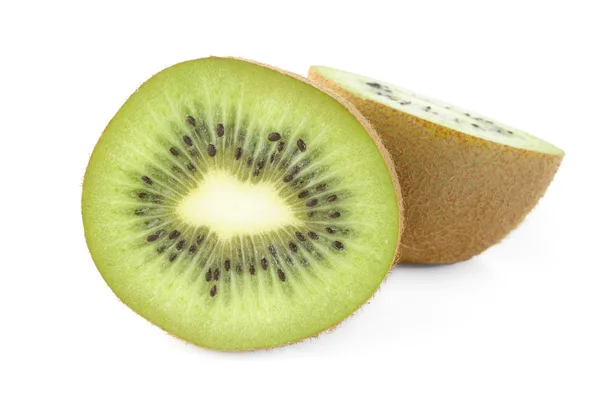 Felii de kiwifruit pe fundal alb — Fotografie, imagine de stoc