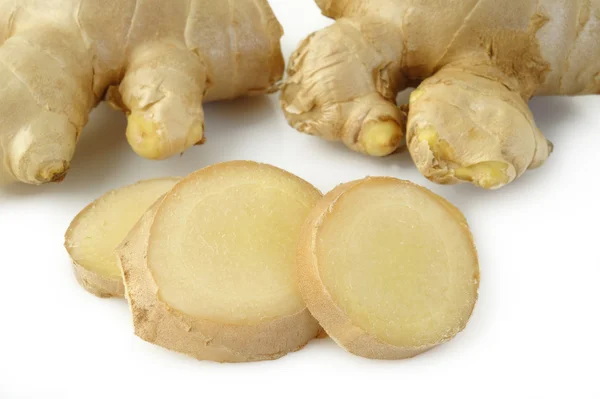 Ginger on white background — Stock Photo, Image