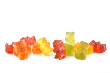 Jöle ayı izole üzerinde beyaz arka plan