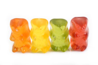 jöle ayı beyaz arka plan üzerinde