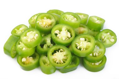 sıcak yeşil biber dilimleri 