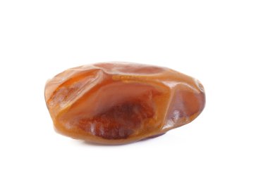 Kurumuş tarihler beyaz arkaplanda izole edildi