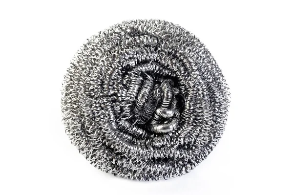 Stainless steel scourer — Stock Photo, Image