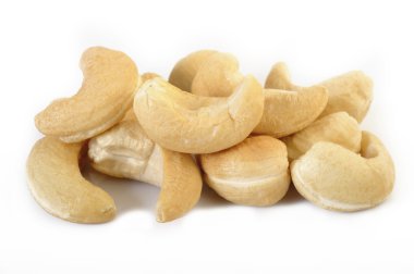 Beyaz üzerine kavrulmuş kaju fıstığı 