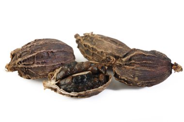 Beyaz arka planda siyah kakule