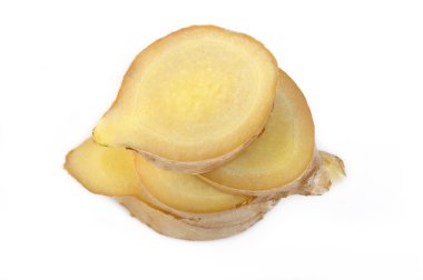 arka plan üzerinde zencefil kökü