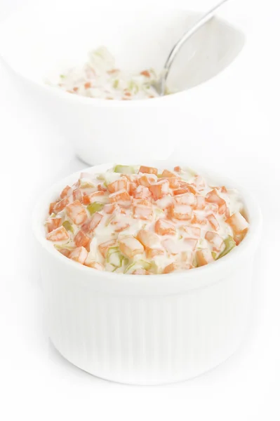 Coleslaw sallad i skålen — Stockfoto