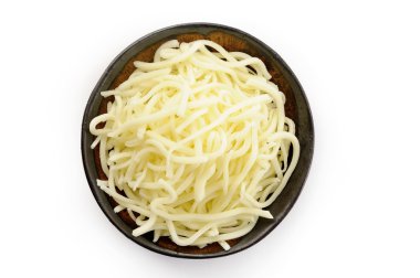 kase üzerinde Mozzarella peyniri 