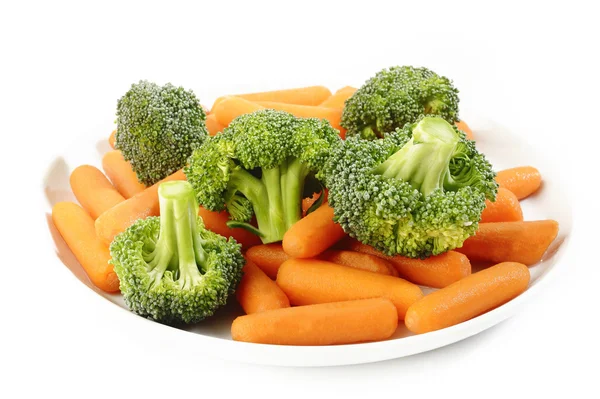 Broccoli and carrot for cooking — Stock Photo, Image