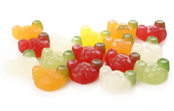 Jelly bears on white background — Stock Photo, Image