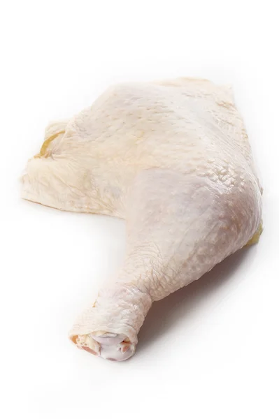 Gambe di pollo crude su bianco — Foto Stock