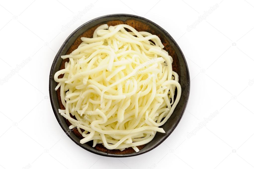 mozzarella cheese on bowl 