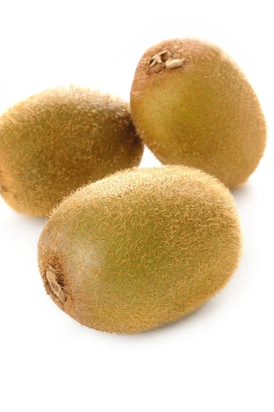 Kiwi fruits sur fond blanc — Photo