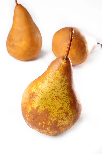 Yellow pear on white background — Stock Photo, Image