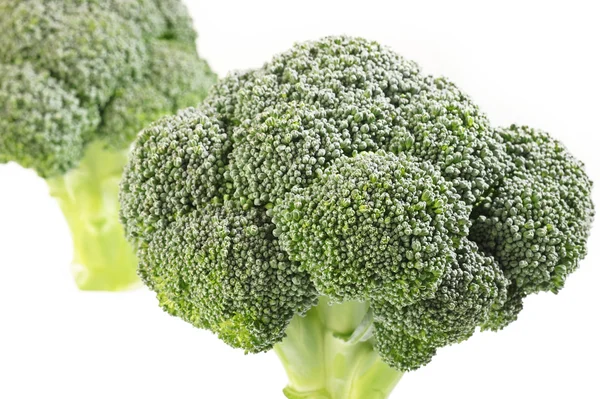 Brocoli cru légumes sur blanc — Photo