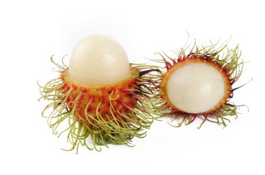 Beyaz arka planda rambutam