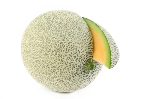 Japanese melon orange on white background — Stock Photo, Image