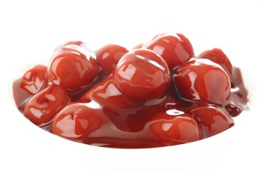 Kırmızı Kiraz yakın çekim 