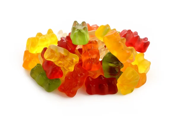 Jelly bears on white — Stock Photo, Image