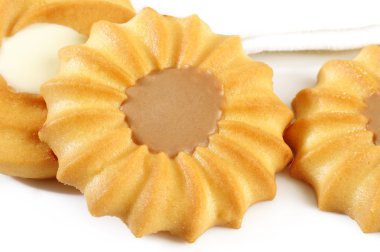 beyaz zemin üzerinde çerez tatlılar