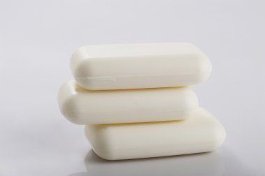 Beyaz sabun yığını