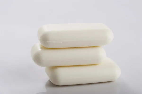 Pile de savon blanc — Photo