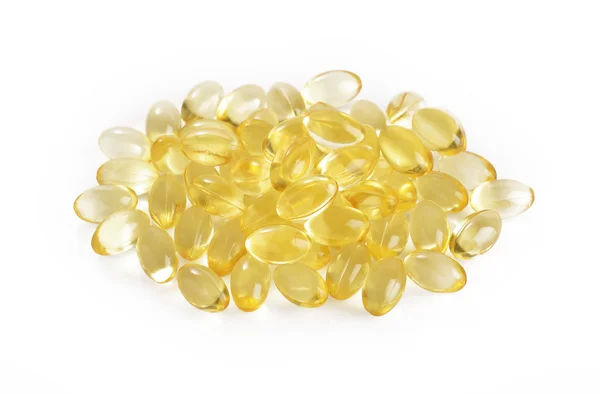 Cod liver fish oil capsule — Stock Photo, Image