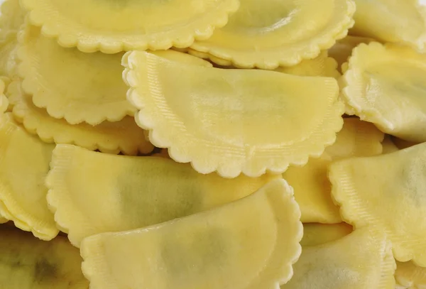 Agnolotti pasta stuffed with spinach and ricotta cheese — Stock Photo, Image