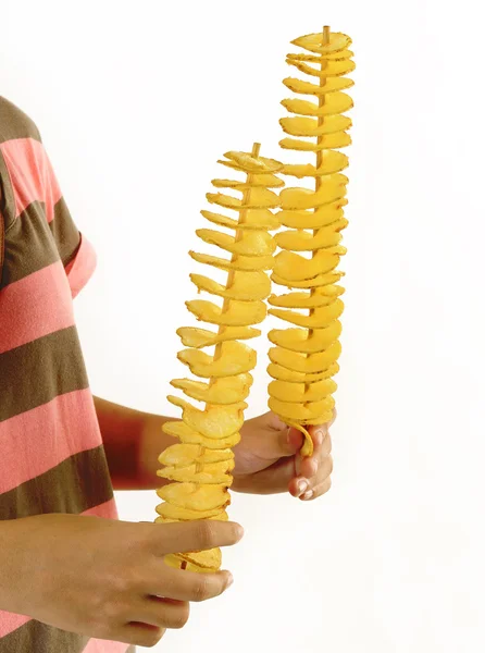 Twist patates tutan el