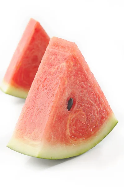 Két szelet görögdinnye — Stock Fotó