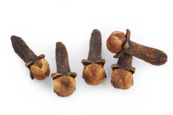 Close up of cloves on white background — Stock Photo, Image