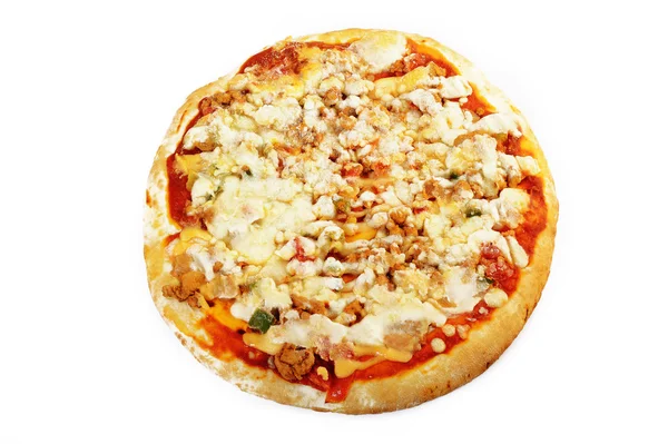 Pizza congelada con carne de pollo —  Fotos de Stock