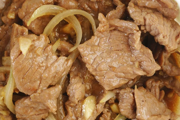 Carne di manzo con salsa di ostriche — Foto Stock