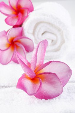 plumeria çiçekli havlu Masaj