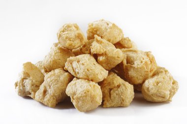 Tarım protein, soya gevreği, bitkisel protein üzerinde beyaz backg